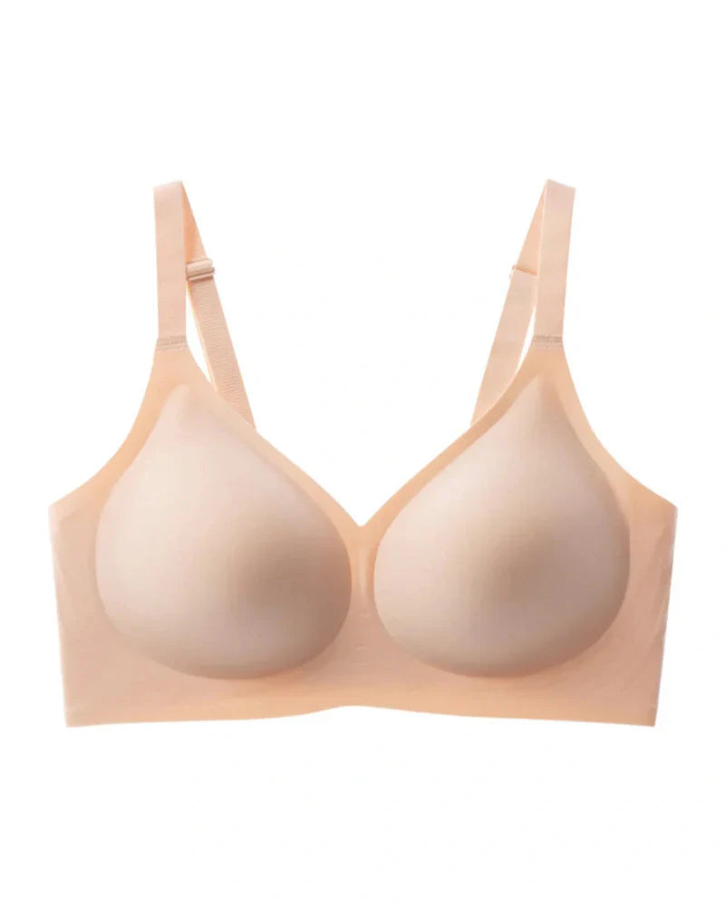 Jelly Wireless Women Comfortable Push Up Bra-3