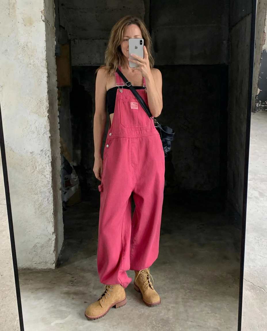Chloe | Wide Leg Bib Overalls-3