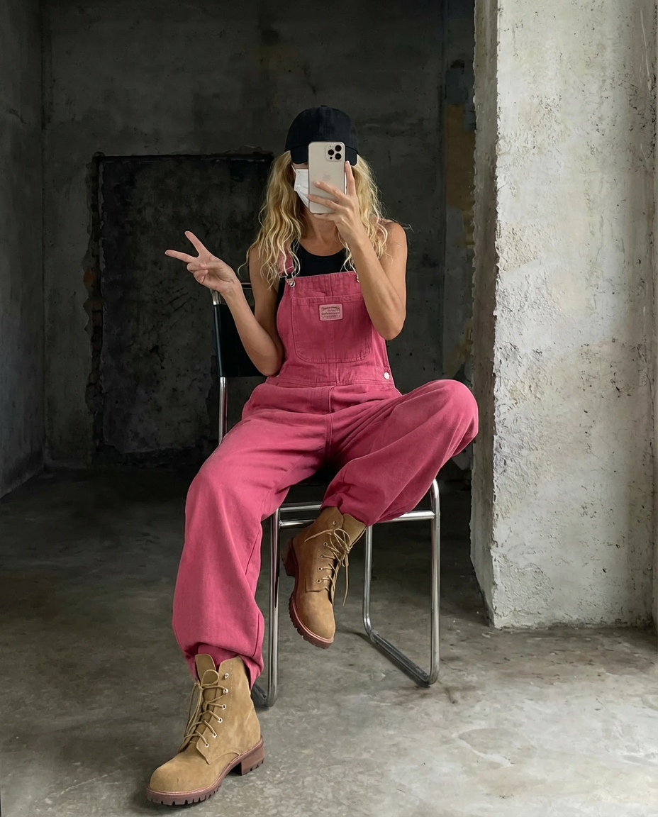 Chloe | Wide Leg Bib Overalls-2