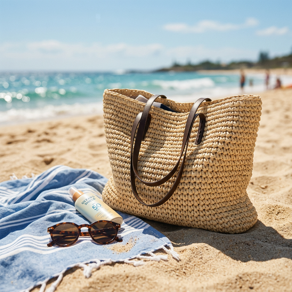 Olivia - Woven Tote Bag-10