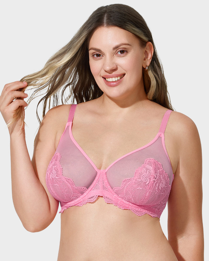 Full Coverage Lace Minimizer Bra-2