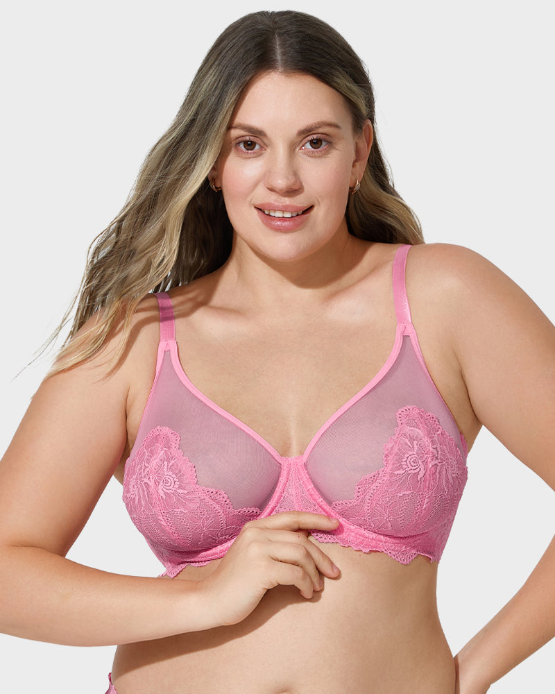 Full Coverage Lace Minimizer Bra-1