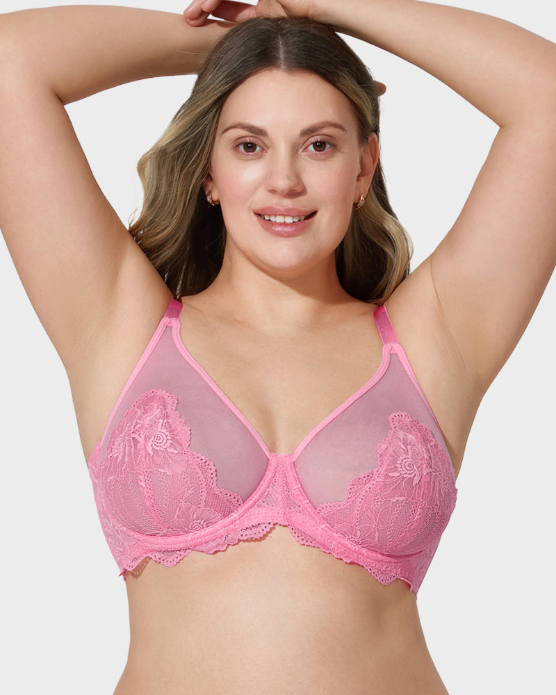 Full Coverage Lace Minimizer Bra-3