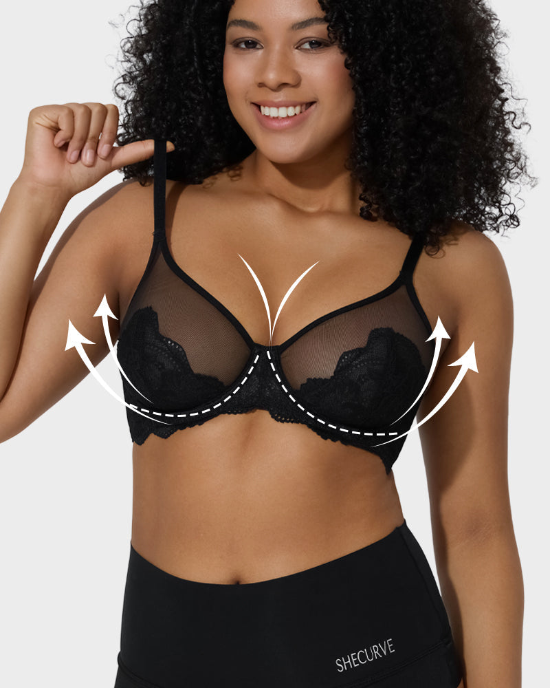 Full Coverage Lace Minimizer Bra-7