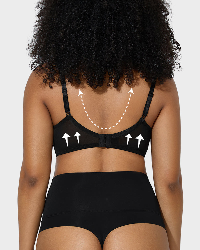 Full Coverage Lace Minimizer Bra-8