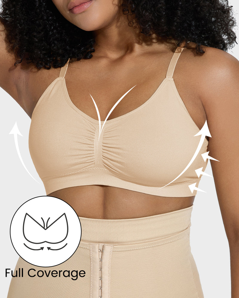 Women's Full Coverage Non-Padded Wireless Sculpt Bra-16