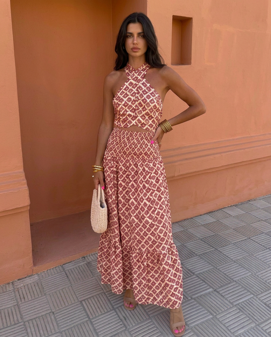 Elsa | Elegant Set with Off-Shoulder Design-1