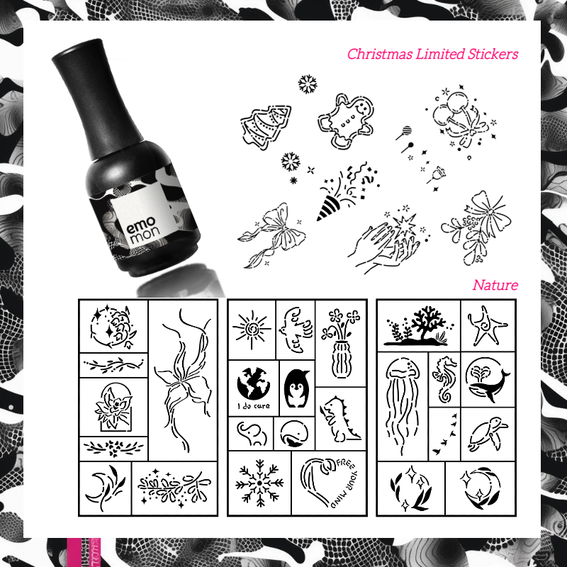 Emomon 可視香水禮盒 DIY 身體紋身貼紙-9