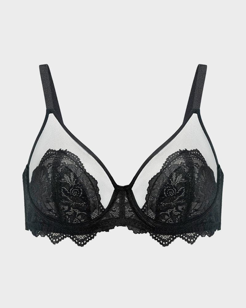Full Coverage Lace Minimizer Bra-2