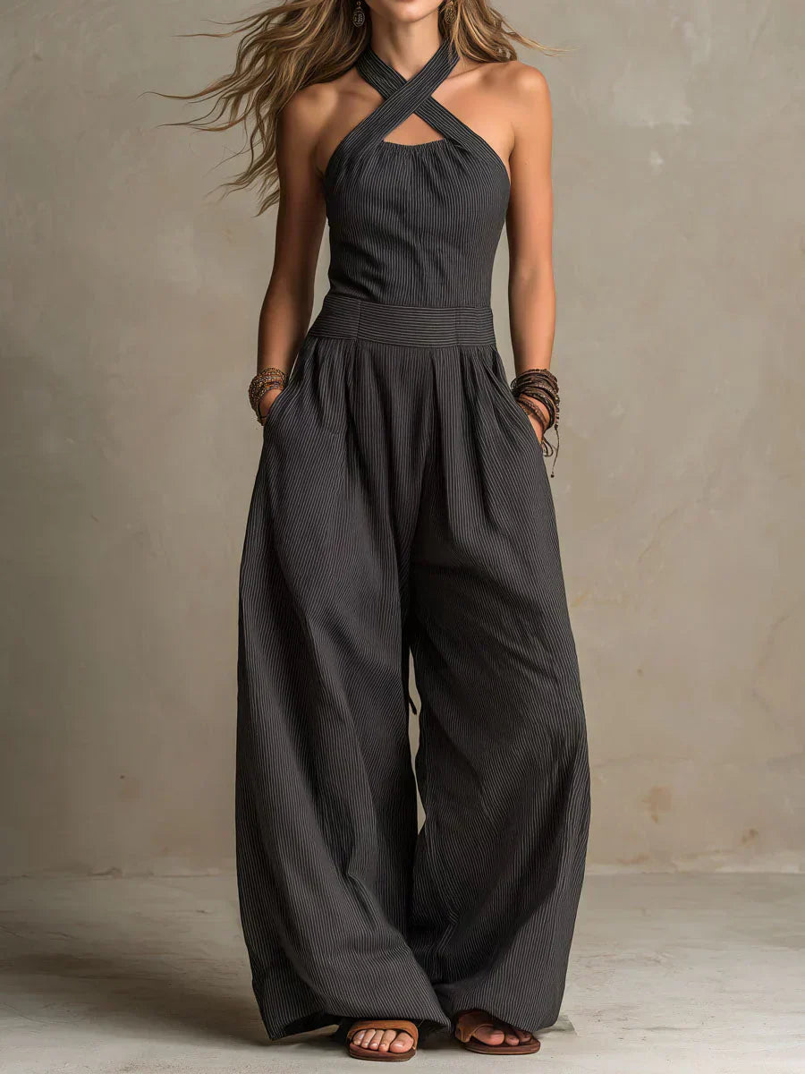 Ariana | Elegant Jumpsuit with Cross Neckline-2