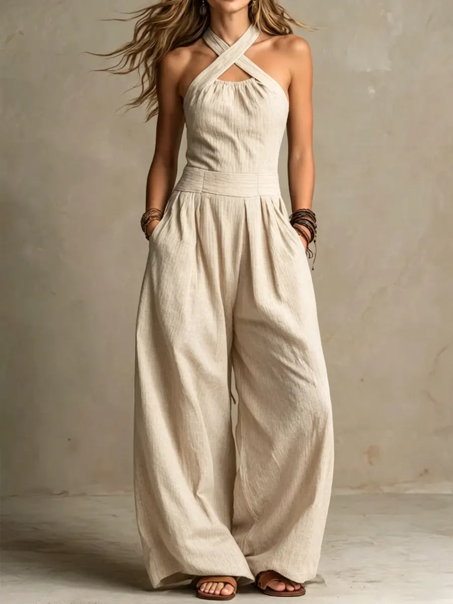 Ariana | Elegant Jumpsuit with Cross Neckline-3
