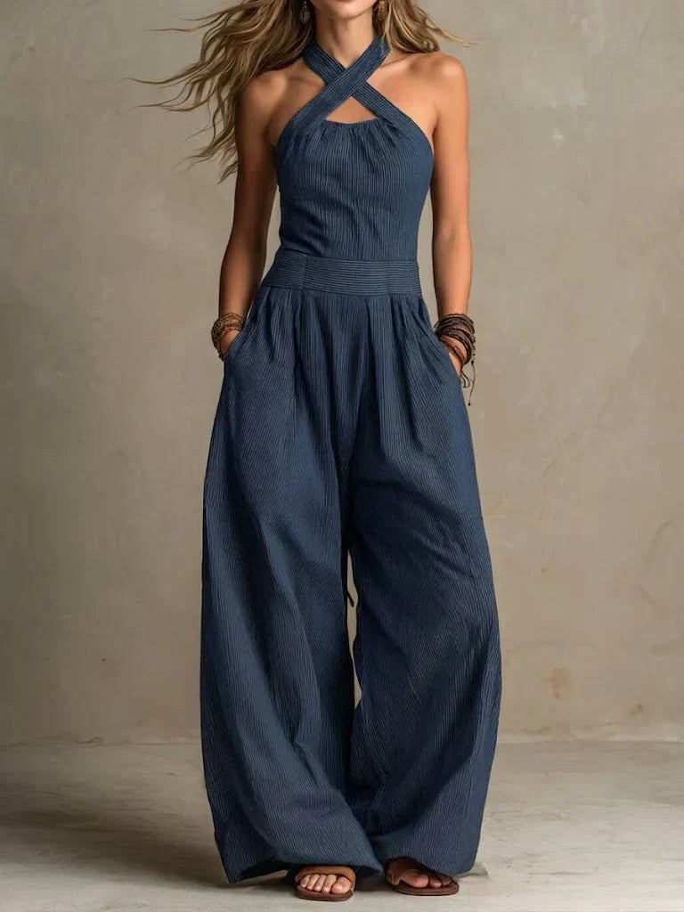 Ariana | Elegant Jumpsuit with Cross Neckline-4