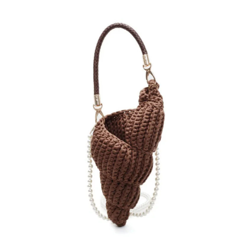 Khaleesi | Handwoven Conch Shell Crossbody Bag-4