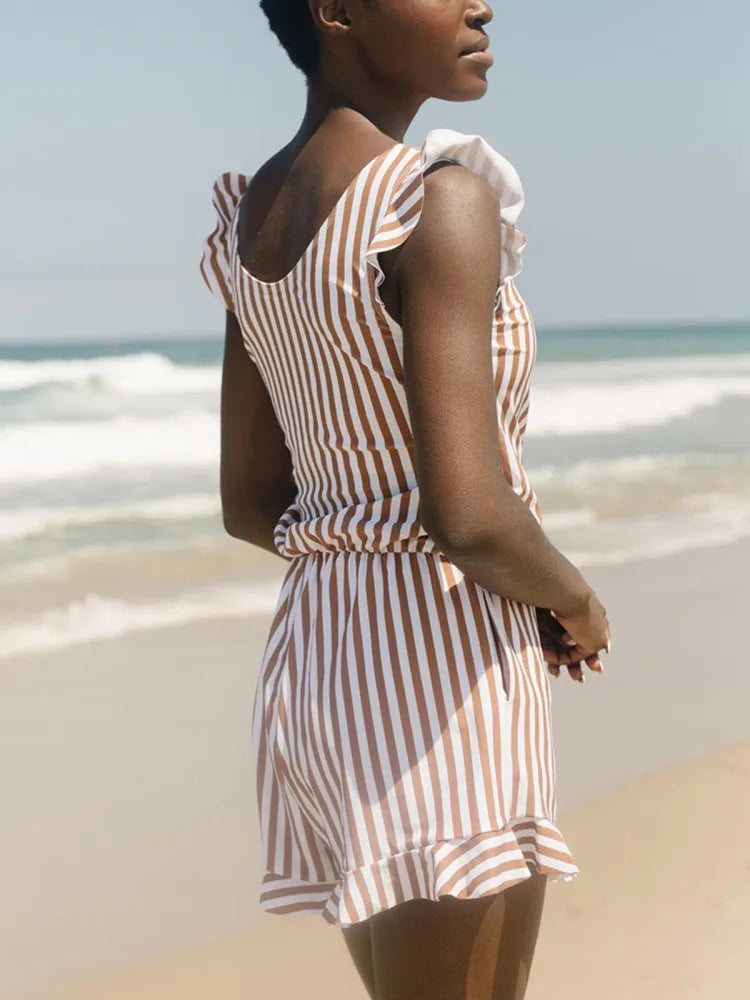 Swim Romper Built-in Bra-13