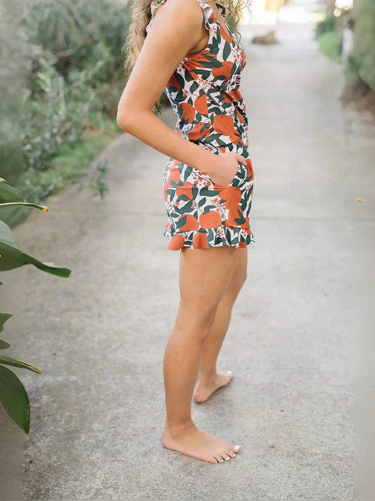 Swim Romper Built-in Bra-15