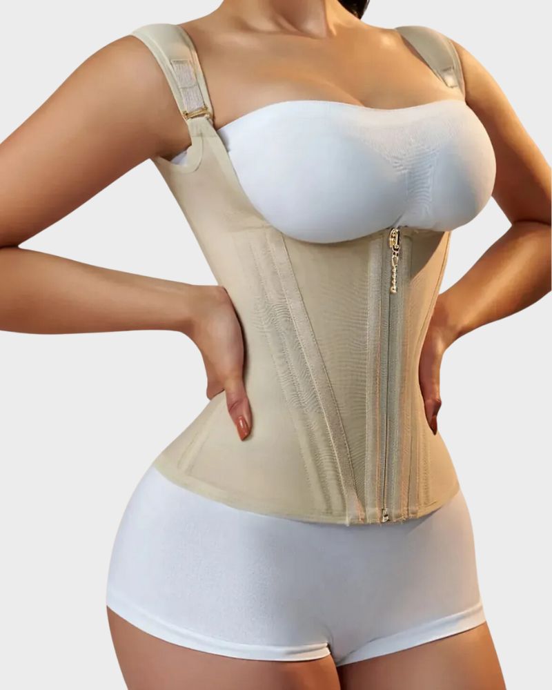Double Waistband Corset Vest Waist Trainer-7