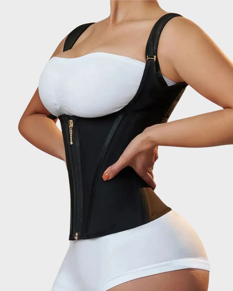 Double Waistband Corset Vest Waist Trainer-4
