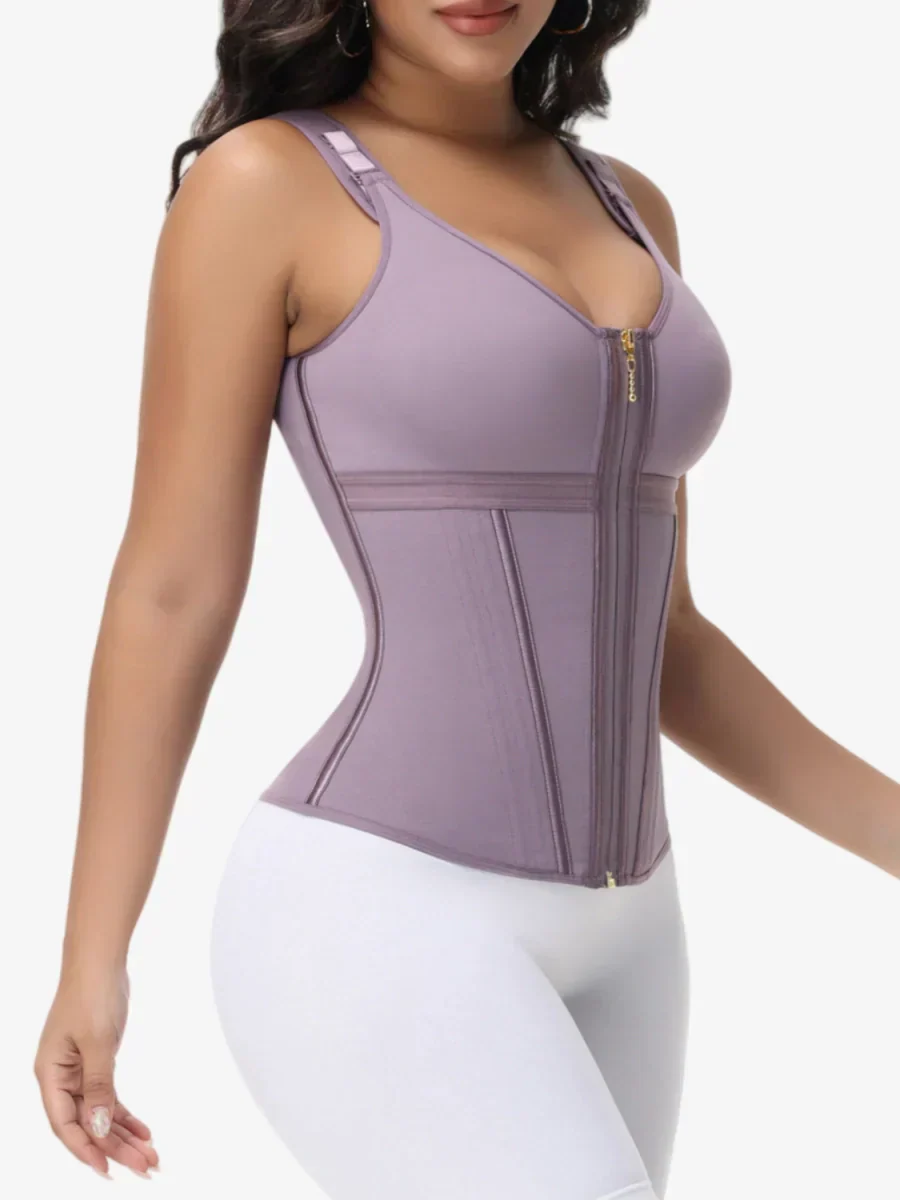Waist Trainer Shaper Vest with Built-in Bra-11