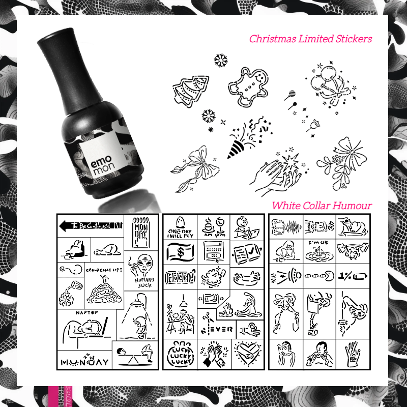 Emomon 可視香水禮盒 DIY 身體紋身貼紙-11
